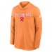 Футболка с длинным рукавом с капюшоном Tampa Bay Buccaneers Nike Orange Sideline Pass Accuracy Dri-FIT