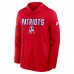 Футболка с длинным рукавом с капюшоном New England Patriots Nike Red Sideline Pass Accuracy Dri-FIT