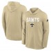 New Orleans Saints Nike Gold Sideline Alt Pack Dri-FIT Lightweight Hooded Top