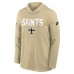 New Orleans Saints Nike Gold Sideline Alt Pack Dri-FIT Lightweight Hooded Top