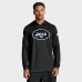 New York Jets Nike Black Sideline Pass Accuracy Dri-FIT Long Sleeve Hoodie T-Shirt