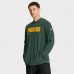 Футболка с длинным рукавом с капюшоном Green Bay Packers Nike Green Sideline Pure Fury Performance