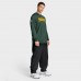 Футболка с длинным рукавом с капюшоном Green Bay Packers Nike Green Sideline Pure Fury Performance