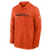 Футболка Cincinnati Bengals Nike Orange Sideline Pure Fury Performance Long Sleeve Hooded