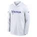 Футболка с длинным рукавом с капюшоном Minnesota Vikings Nike White Sideline Pure Fury Performance