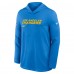 Футболка с длинным рукавом с капюшоном Los Angeles Chargers Nike Powder Blue Sideline Pure Fury Performance