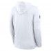 Minnesota Vikings Nike White Sideline Option Read Dri-FIT Long Sleeve Hoodie T-Shirt