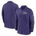 Baltimore Ravens Nike Purple Sideline Dri-FIT Half-Zip Pullover