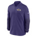 Baltimore Ravens Nike Purple Sideline Dri-FIT Half-Zip Pullover