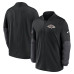 Baltimore Ravens Nike Black Sideline Dri-FIT Half-Zip Pullover