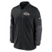 Baltimore Ravens Nike Black Sideline Dri-FIT Half-Zip Pullover
