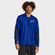 Пуловер Buffalo Bills Nike Royal Sideline Dri-FIT Half-Zip Пуловер Buffalo Bills Nike Royal Sideline Dri-FIT Half-Zip