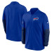 Пуловер Buffalo Bills Nike Royal Sideline Dri-FIT Half-Zip
