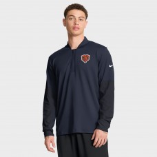 Chicago Bears Nike Navy Sideline Dri-FIT Half-Zip Pullover Chicago Bears Nike Navy Sideline Dri-FIT Half-Zip Pullover