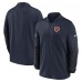 Chicago Bears Nike Navy Sideline Dri-FIT Half-Zip Pullover