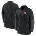 Cincinnati Bengals Nike Black Sideline Dri-FIT Half-Zip Pullover