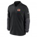 Cincinnati Bengals Nike Black Sideline Dri-FIT Half-Zip Pullover