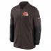 Cleveland Browns Nike Brown Sideline Dri-FIT Half-Zip Pullover