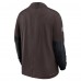 Cleveland Browns Nike Brown Sideline Dri-FIT Half-Zip Pullover
