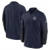 Dallas Cowboys Nike Navy Sideline Dri-FIT Half-Zip Pullover