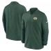 Green Bay Packers Nike Green Sideline Dri-FIT Half-Zip Pullover