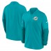 Miami Dolphins Nike Aqua Sideline Dri-FIT Half-Zip Pullover