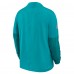 Miami Dolphins Nike Aqua Sideline Dri-FIT Half-Zip Pullover