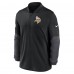 Minnesota Vikings Nike Black Sideline Dri-FIT Half-Zip Pullover
