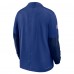 New York Giants Nike Royal Sideline Dri-FIT Half-Zip Pullover