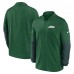 New York Jets Nike Green Sideline Dri-FIT Half-Zip Pullover