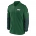 New York Jets Nike Green Sideline Dri-FIT Half-Zip Pullover