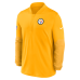 Пуловер Pittsburgh Steelers Nike Gold Sideline Dri-FIT Half-Zip