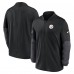 Pittsburgh Steelers Nike Black Sideline Dri-FIT Half-Zip Pullover