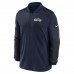 Seattle Seahawks Nike College Navy Sideline Dri-FIT Half-Zip Pullover