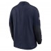 Seattle Seahawks Nike College Navy Sideline Dri-FIT Half-Zip Pullover