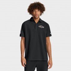 Baltimore Ravens Nike Black Sideline City Pride Woven Performance Polo