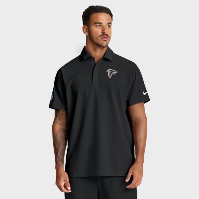 Atlanta Falcons Nike Black Sideline City Pride Woven Performance Polo