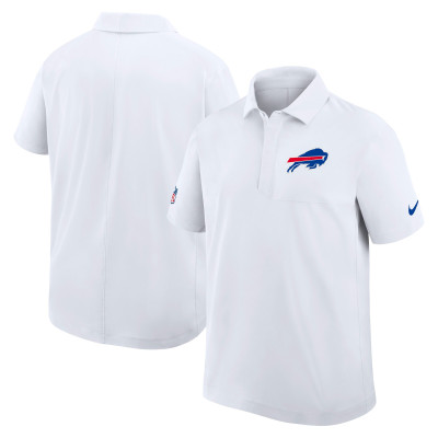 Поло Buffalo Bills Nike White Sideline Woven Dri-FIT