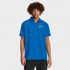 Detroit Lions Nike Blue Sideline Woven Dri-FIT Polo