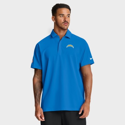Los Angeles Chargers Nike Powder Blue Sideline Woven Dri-FIT Polo