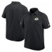 Los Angeles Rams Nike Sideline Woven Dri-FIT Polo - Black