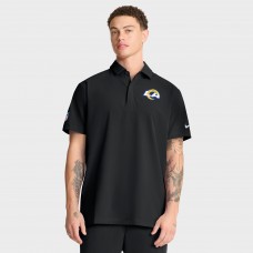 Los Angeles Rams Nike Sideline Woven Dri-FIT Polo - Black Los Angeles Rams Nike Sideline Woven Dri-FIT Polo - Black