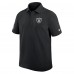 Las Vegas Raiders Nike Black Sideline Woven Dri-FIT Polo