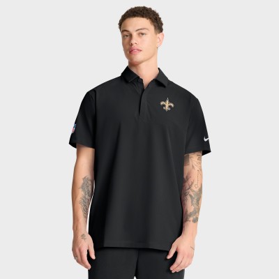 Поло New Orleans Saints Nike Black Sideline City Pride Woven Performance