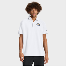 Поло Pittsburgh Steelers Nike White Sideline Woven Dri-FIT