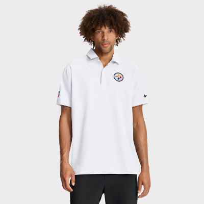 Поло Pittsburgh Steelers Nike White Sideline Woven Dri-FIT