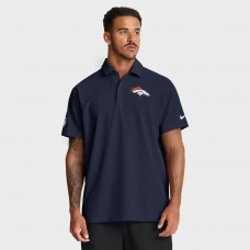 Denver Broncos Nike Navy Sideline Woven Dri-FIT Polo