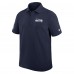 Seattle Seahawks Nike College Navy Sideline Woven Dri-FIT Polo