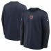 Футболка с длинным рукавом Chicago Bears Nike Navy Sideline Scripted to Win Performance