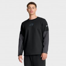 Футболка с длинным рукавом Carolina Panthers Nike Black Sideline Scripted to Win Performance